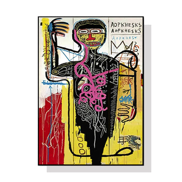 50cmx70cm Versus Medici Black Frame Canvas Wall Art
